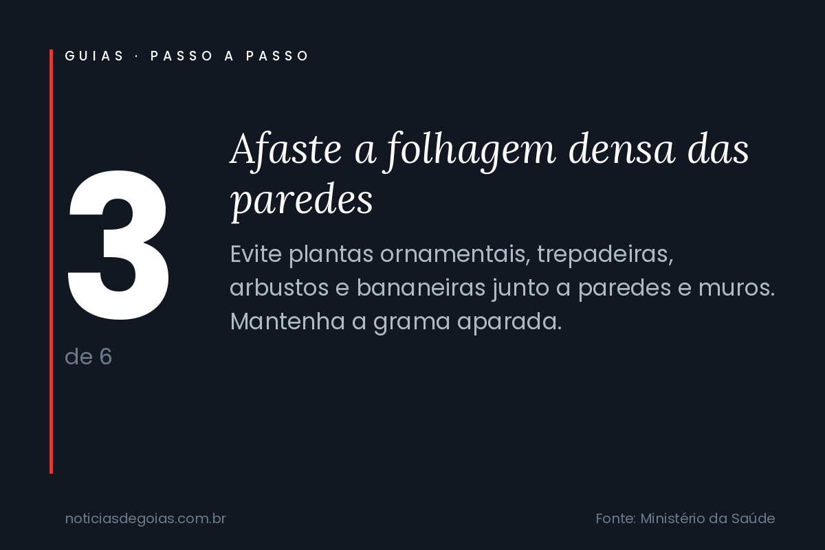 Arte do passo 3 sobre como evitar escorpi&atilde;o em casa