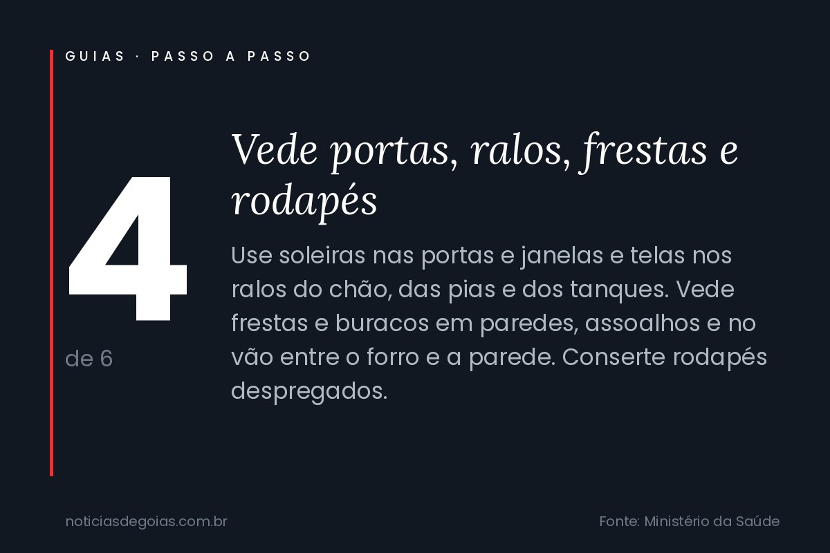 Arte do passo 4 sobre como evitar escorpi&atilde;o em casa