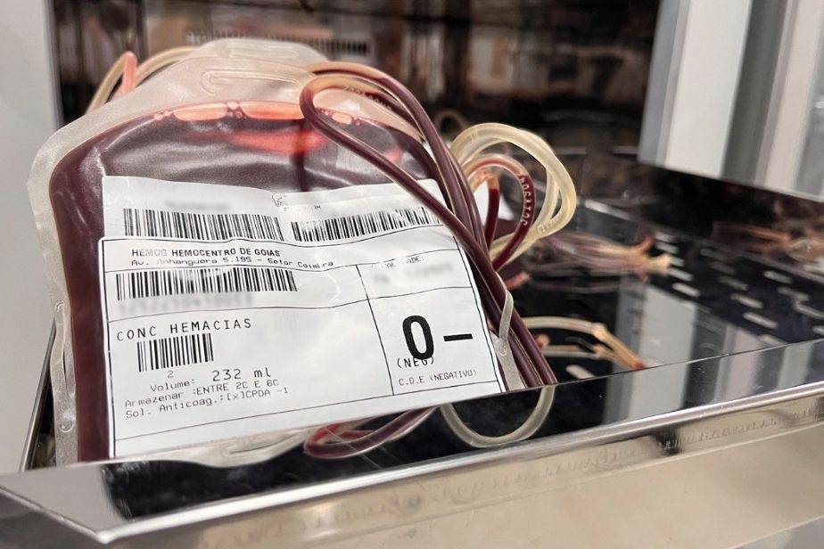 Doação de sangue em unidade da Rede Hemo, em Goiás