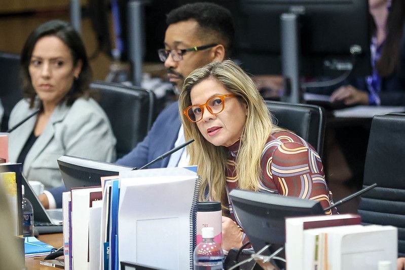 Conselheira do Conselho Nacional de Justiça durante sessão do Plenário