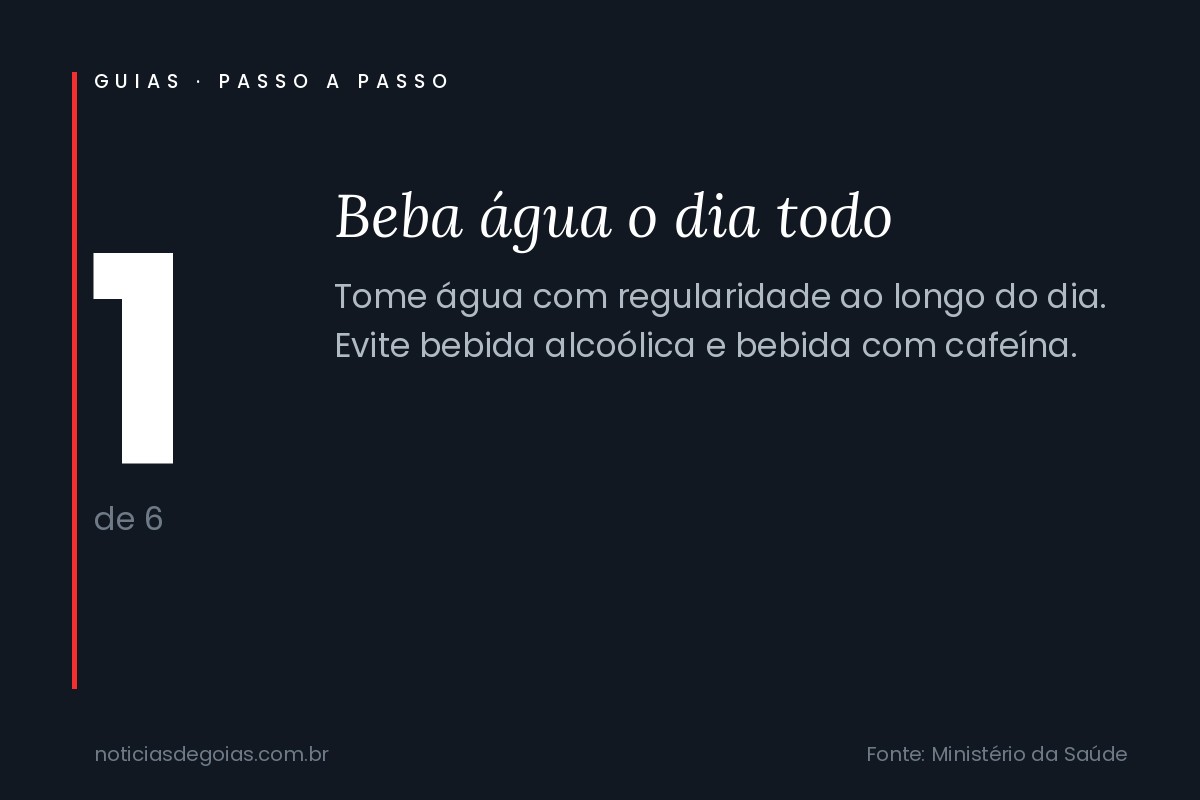 Passo 1 do guia de proteção contra o calor extremo: beba água o dia todo