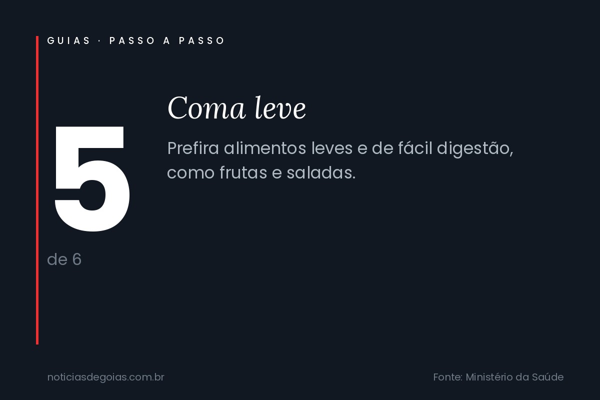 Passo 5 do guia de proteção contra o calor extremo: prefira alimentos leves