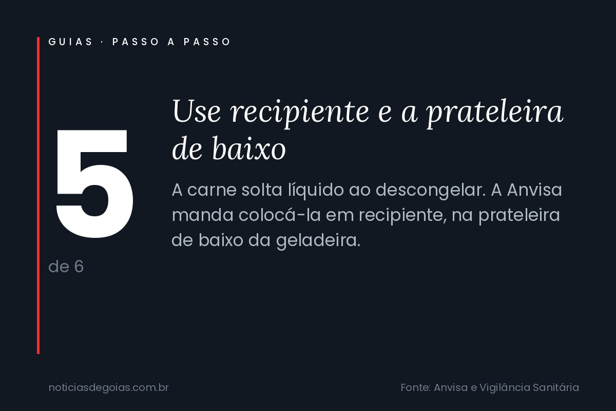 Passo 5: Use recipiente e a prateleira de baixo