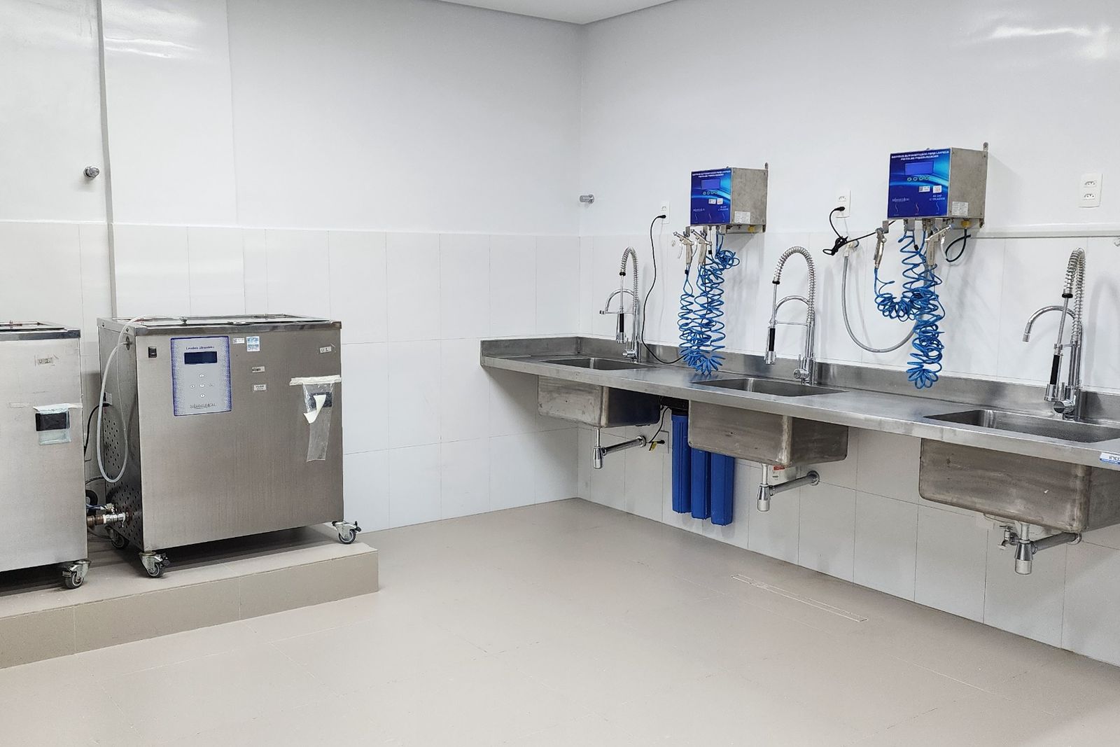 Central de esterilização do Hospital Estadual de Urgências de Goiás, o Hugo