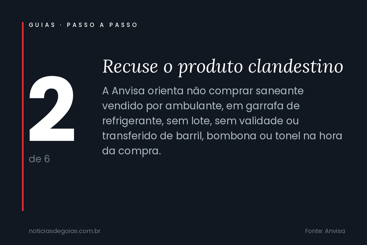 Passo 2: recuse o produto clandestino