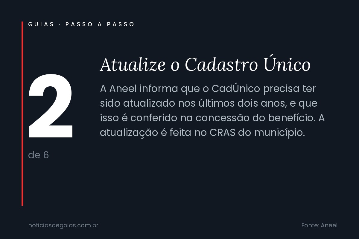 Arte com o passo 2: atualize o Cadastro &Uacute;nico no CRAS